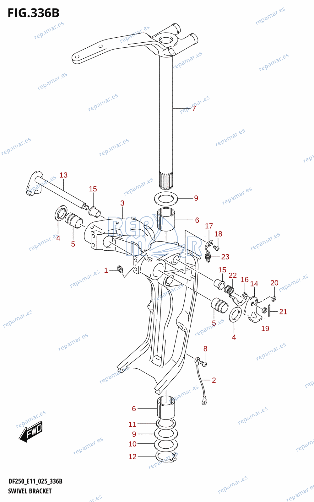 336B - SWIVEL BRACKET (X-TRANSOM,XX-TRANSOM)