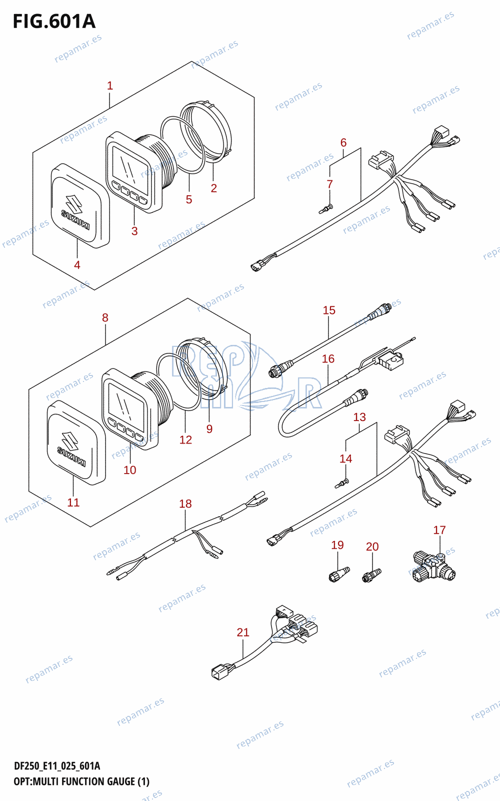 601A - OPT:MULTI FUNCTION GAUGE (1) (024)