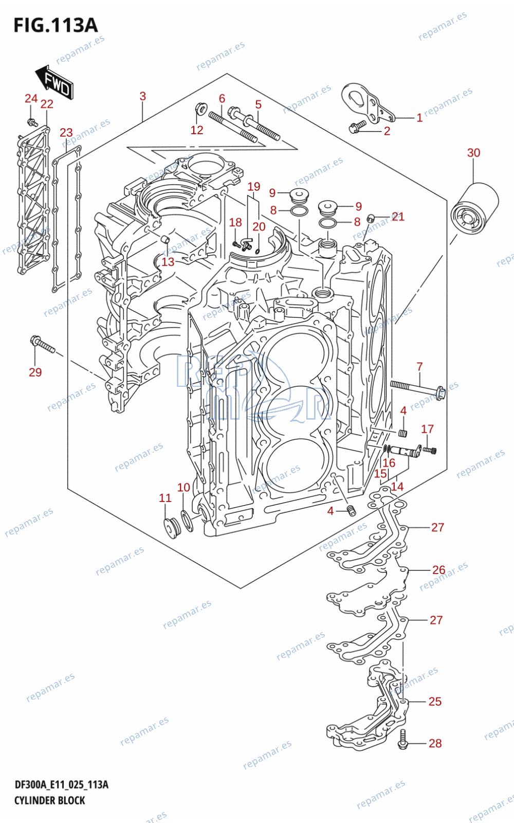 113A - CYLINDER BLOCK