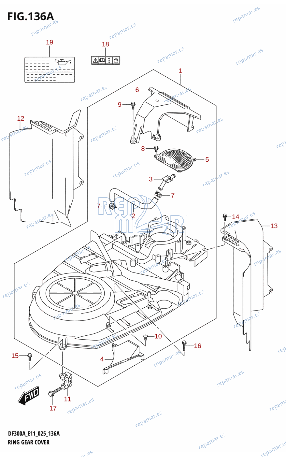 136A - RING GEAR COVER