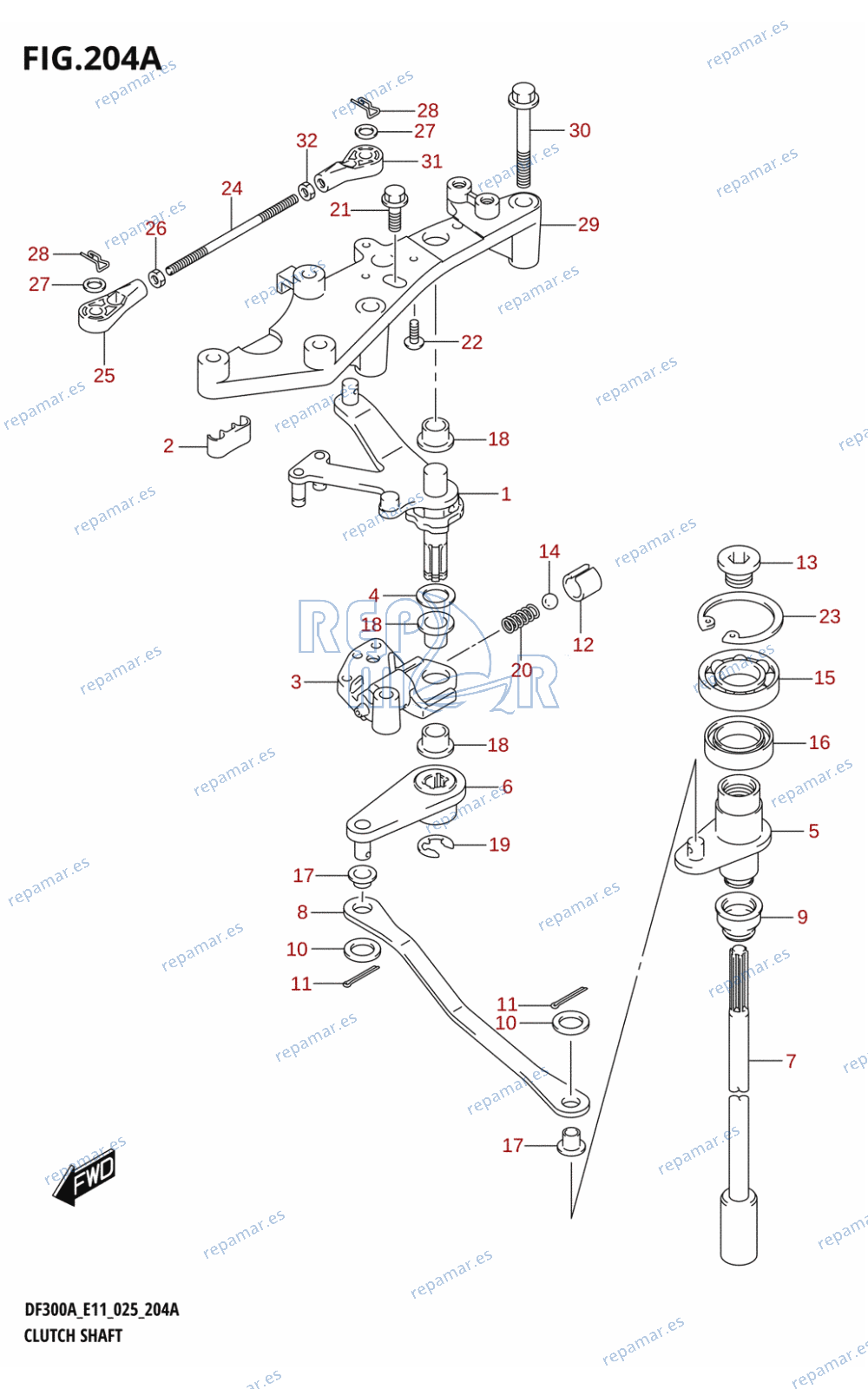 204A - CLUTCH SHAFT