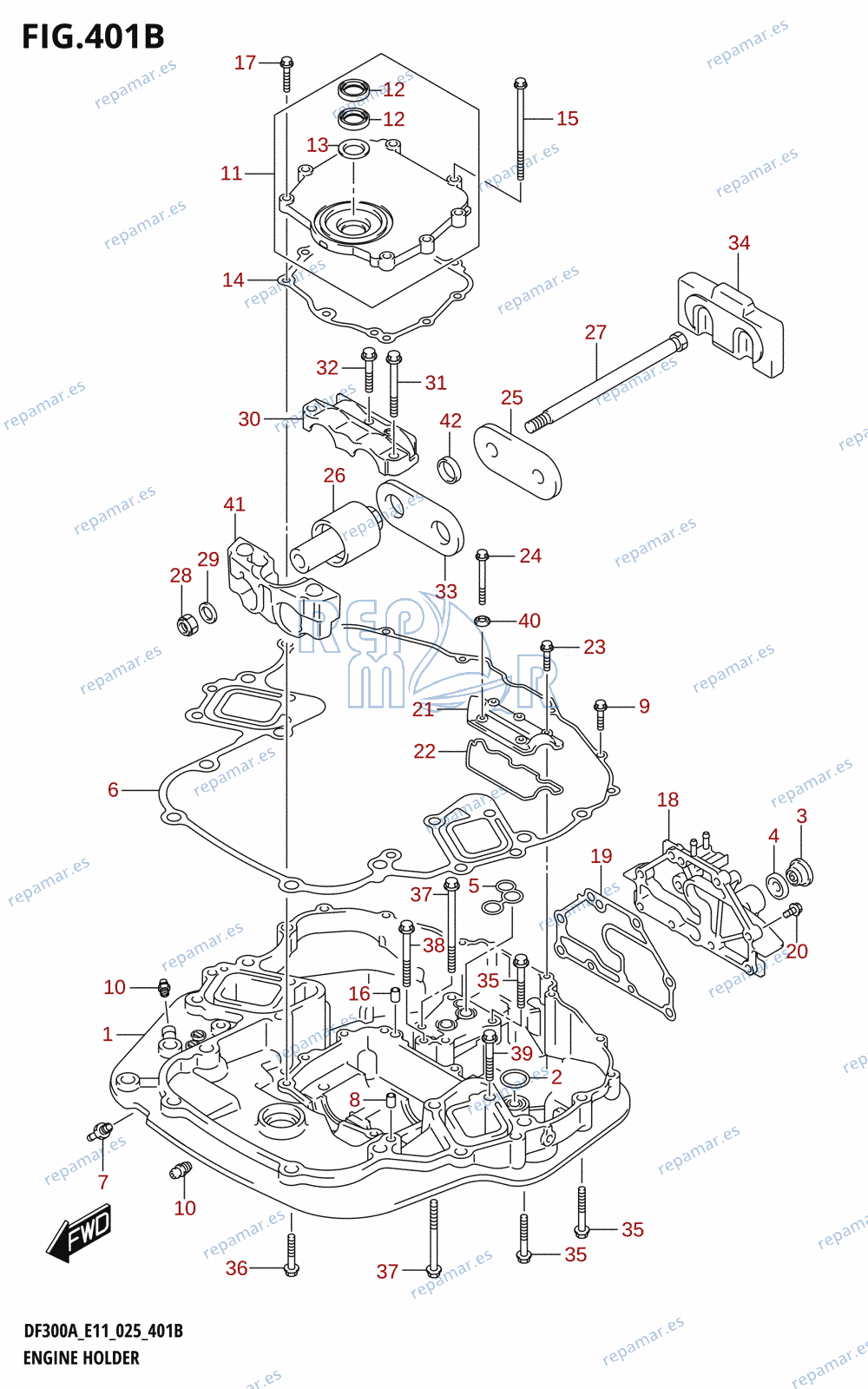 401B - ENGINE HOLDER (DF250ATSS)