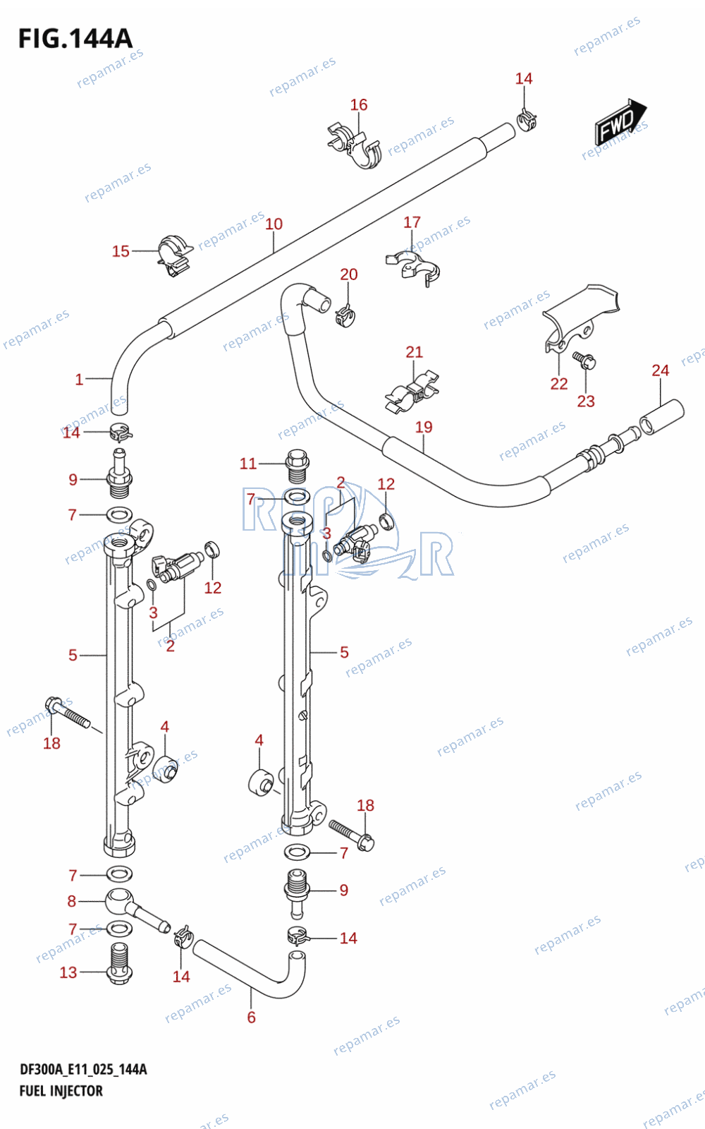 144A - FUEL INJECTOR (E03,E11)