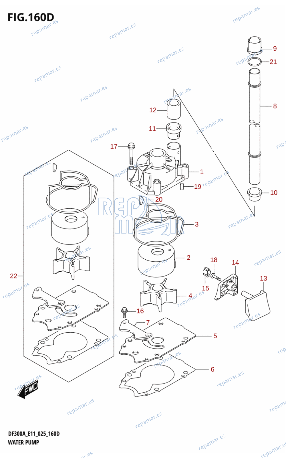 160D - WATER PUMP (DF250ATSS)