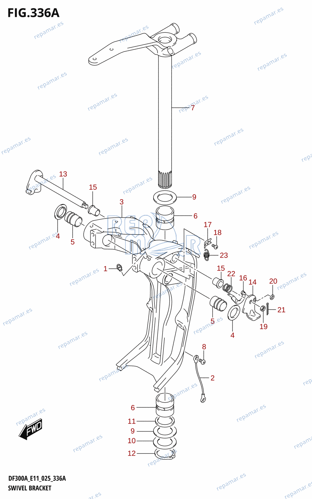 336A - SWIVEL BRACKET (X-TRANSOM,XX-TRANSOM)