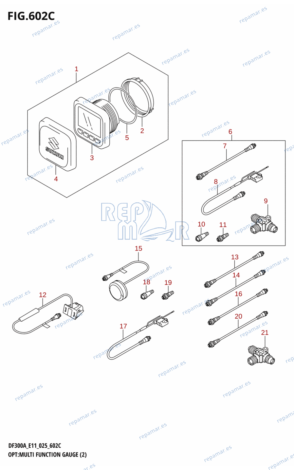 602C - OPT:MULTI FUNCTION GAUGE (2) (E11,E03)