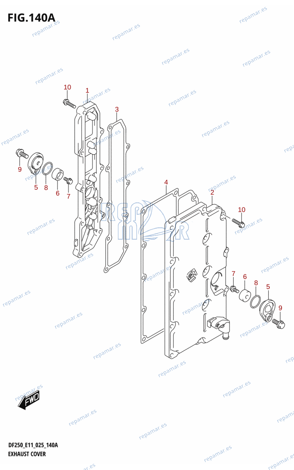 140A - EXHAUST COVER