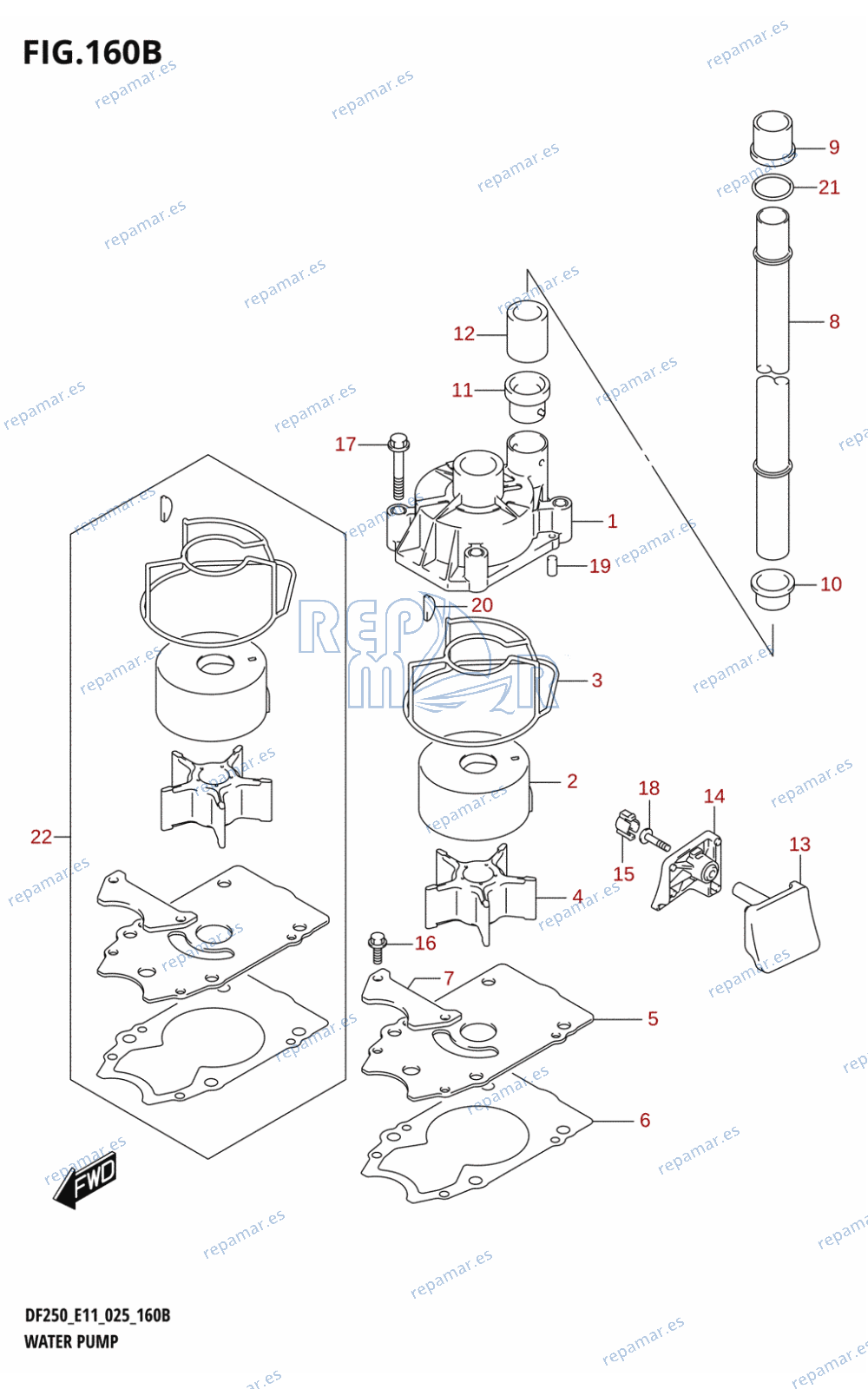 160B - WATER PUMP (DF250ST)