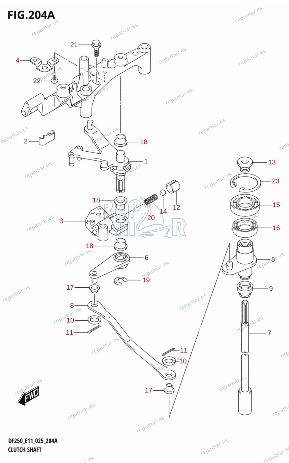 204A - CLUTCH SHAFT