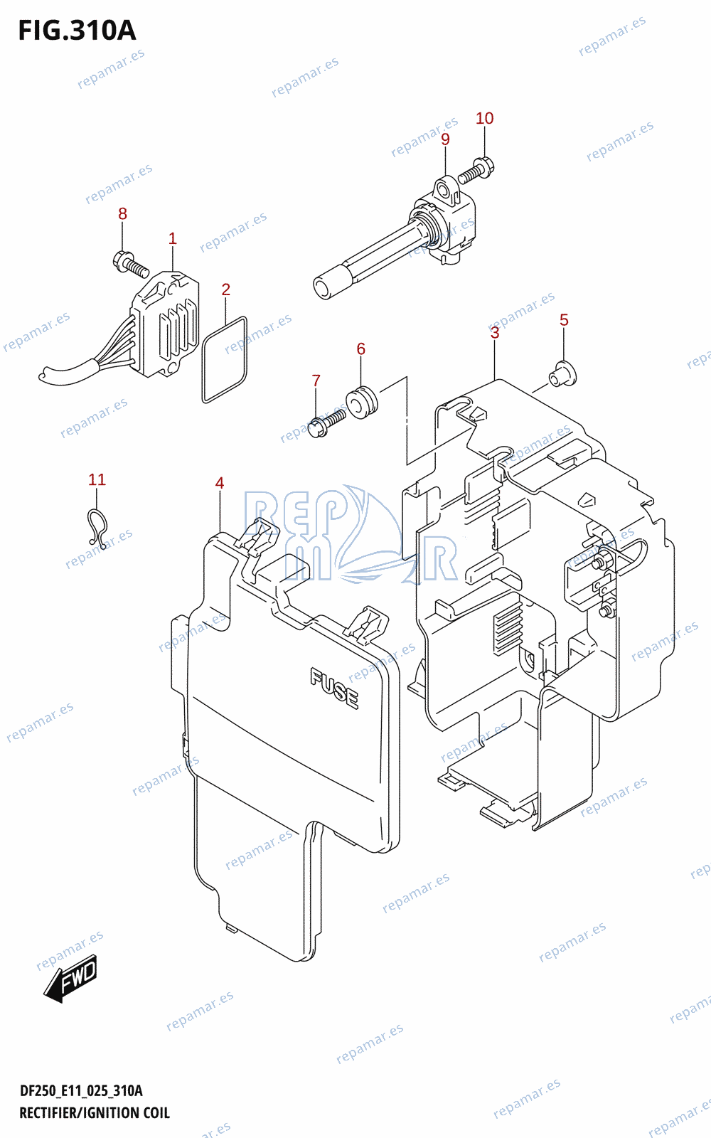 310A - RECTIFIER /​ IGNITION COIL (024)