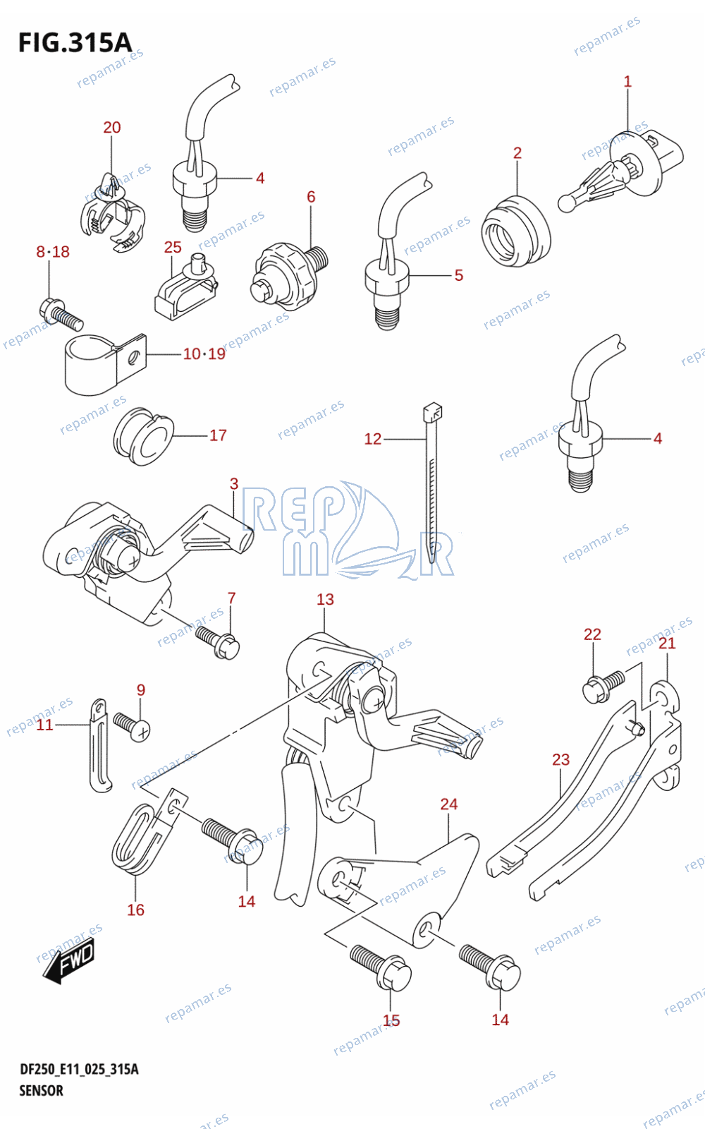 315A - SENSOR (DF200T:024)