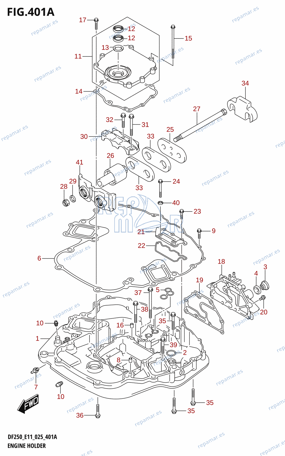 401A - ENGINE HOLDER (DF200T)