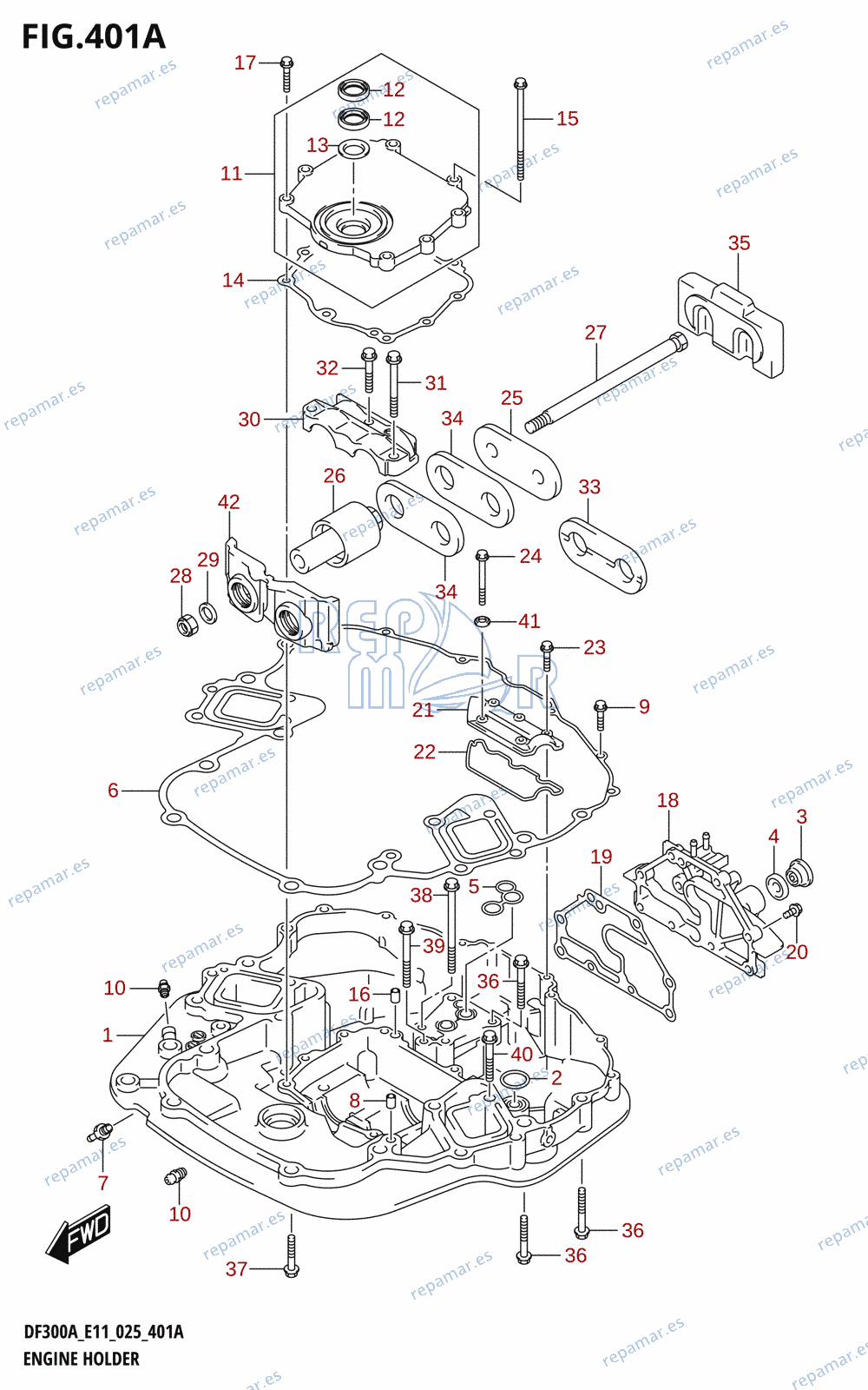 401A - ENGINE HOLDER (DF300A,DF250A)