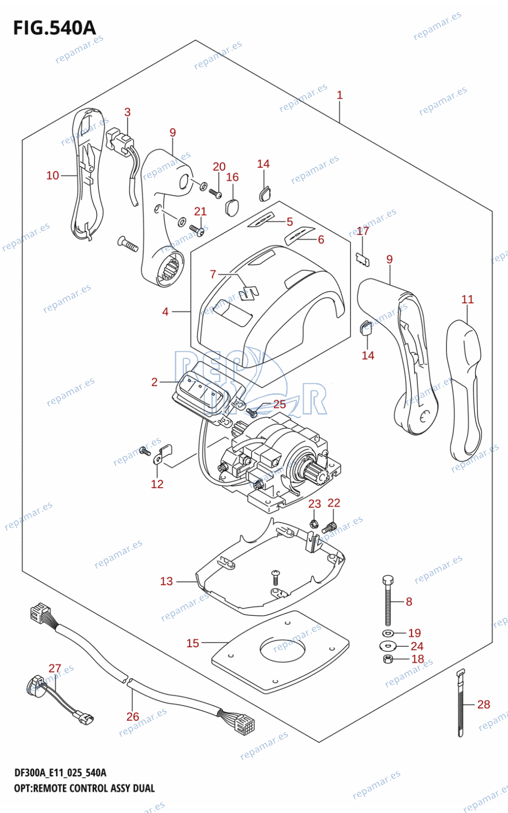 540A - OPT:REMOTE CONTROL ASSY DUAL