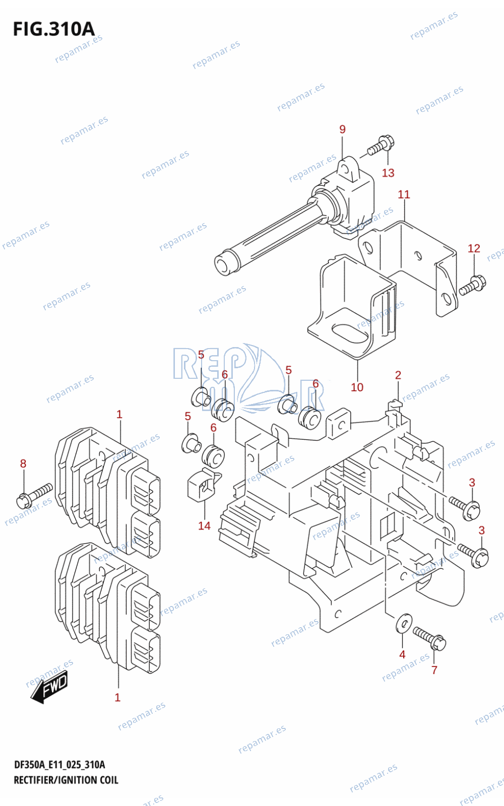 310A - RECTIFIER /​ IGNITION COIL