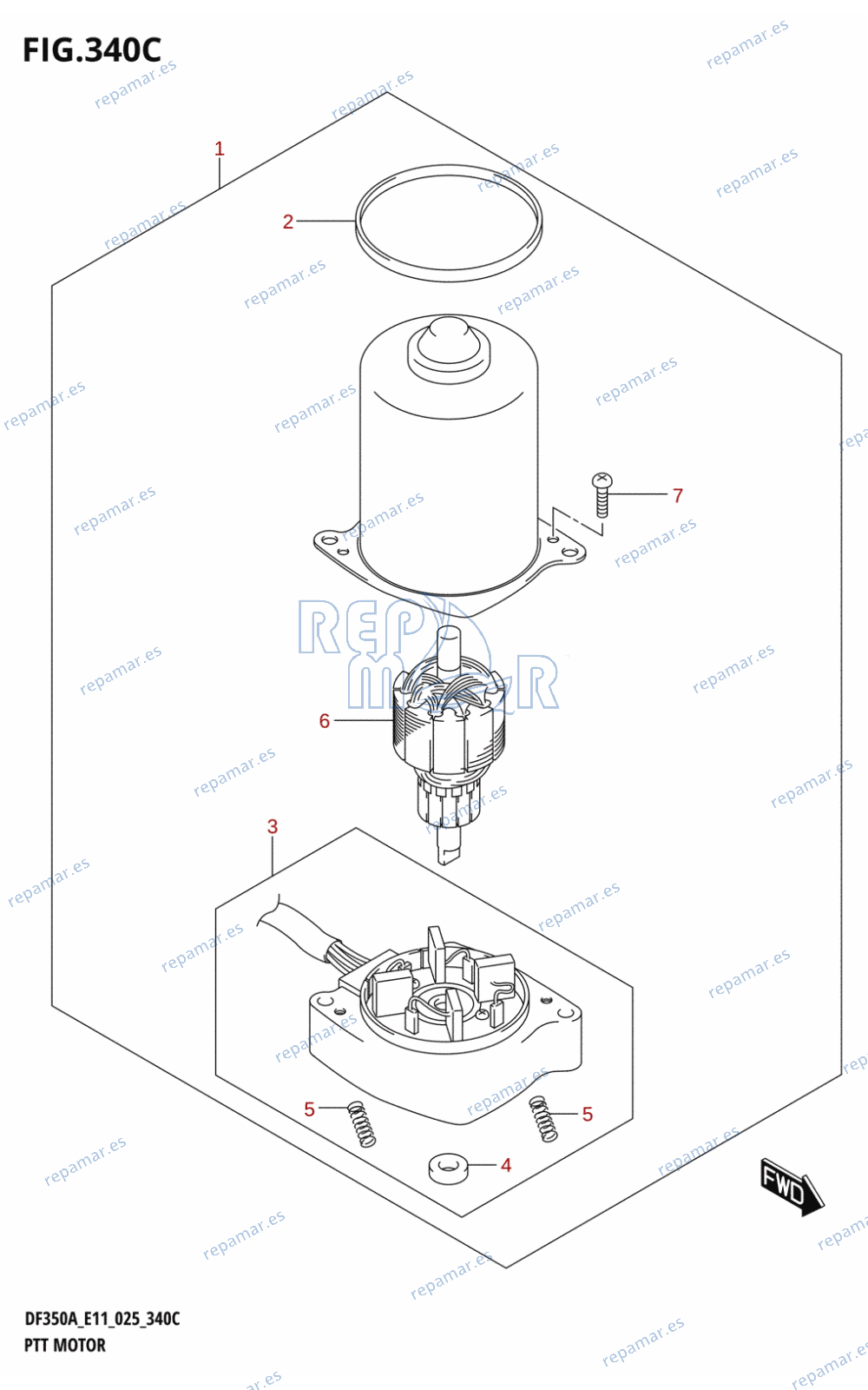 340C - PTT MOTOR (DF350AMD,DF300BMD)