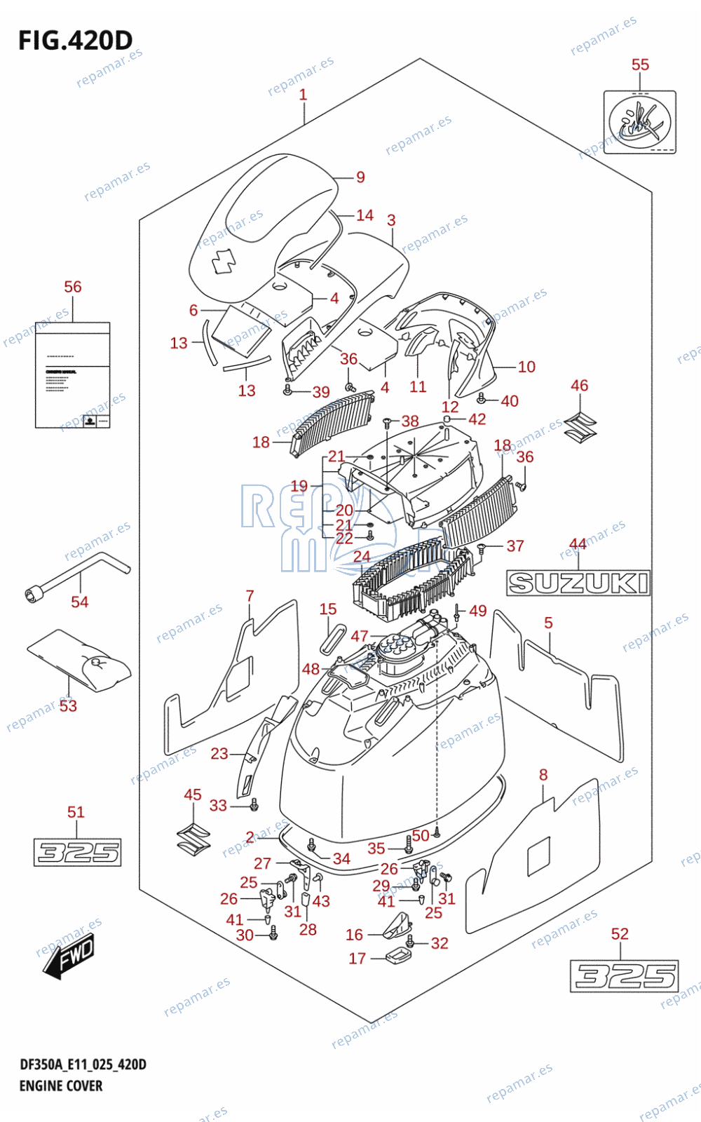 420D - ENGINE COVER (DF325A)