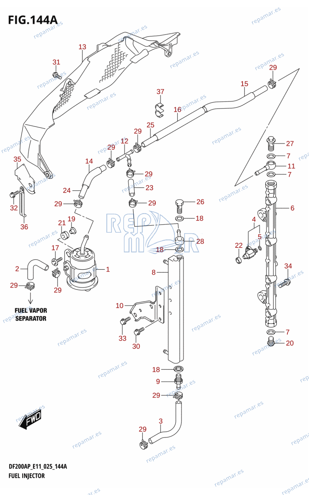 144A - FUEL INJECTOR (E11)