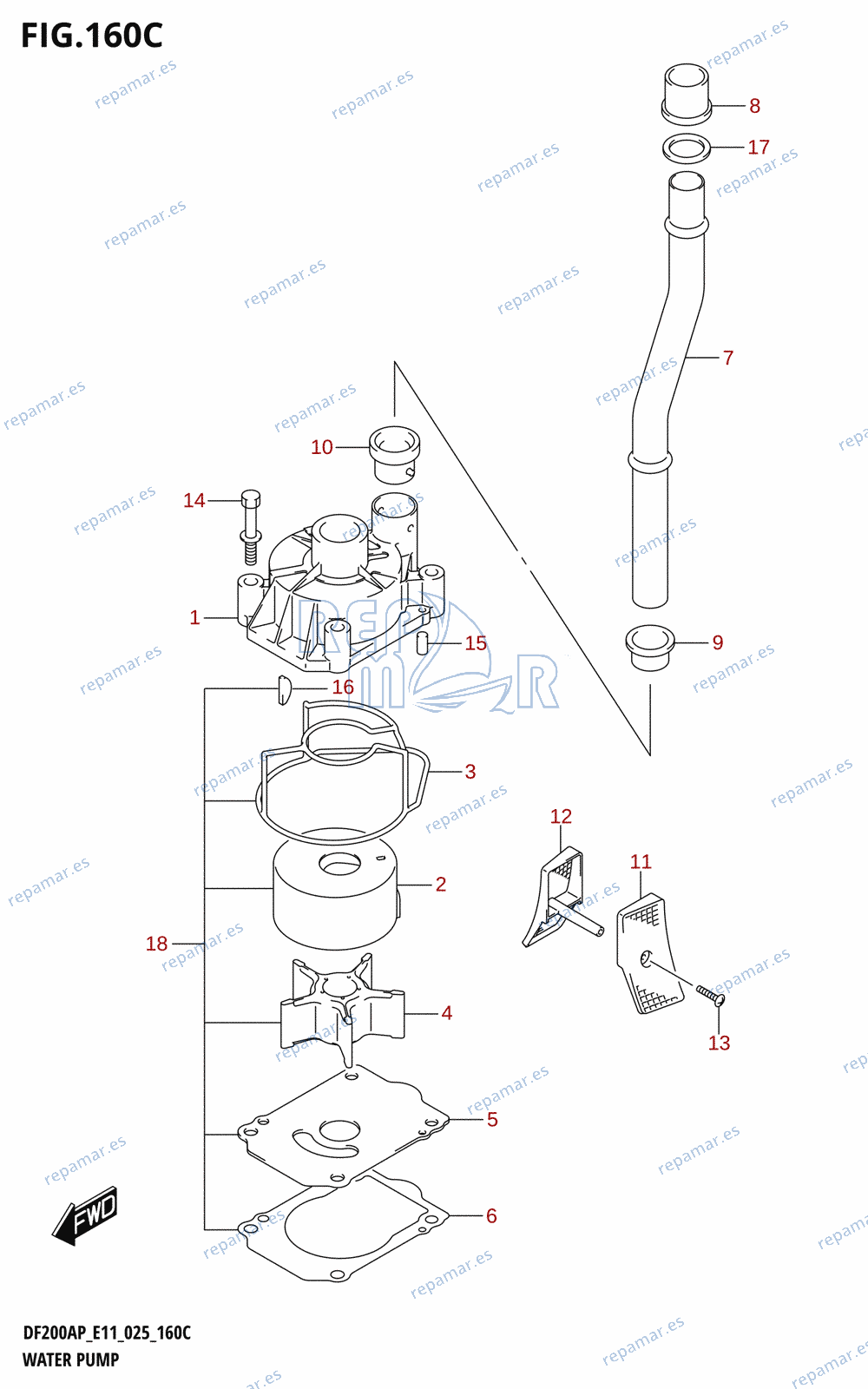 160C - WATER PUMP (E40)