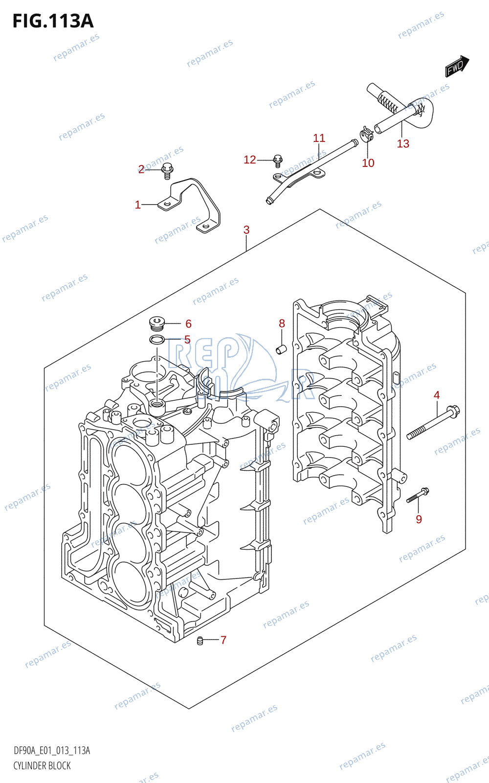 113A - CYLINDER BLOCK