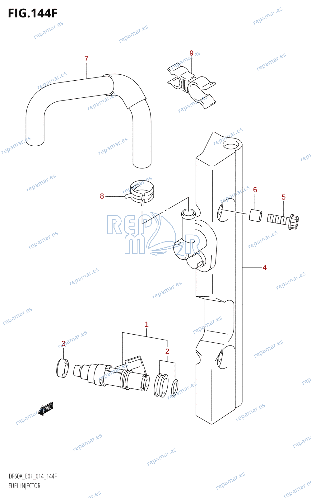 144F - FUEL INJECTOR (DF50ATH:E01)