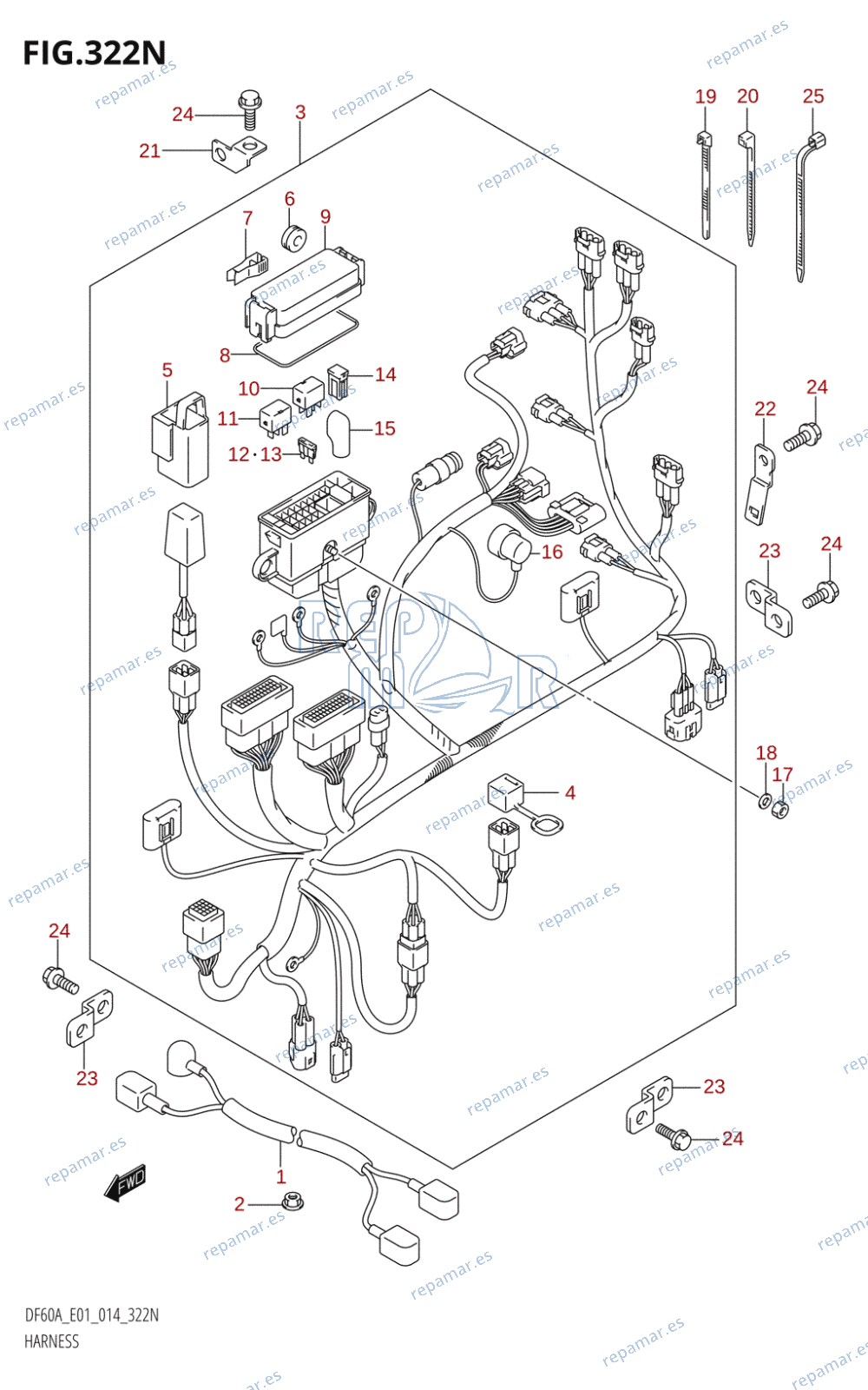 322N - HARNESS (DF50AVT:E01)