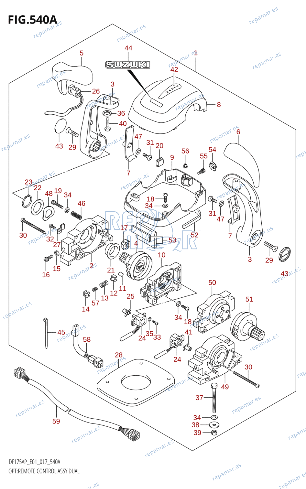 540A - OPT:REMOTE CONTROL ASSY DUAL