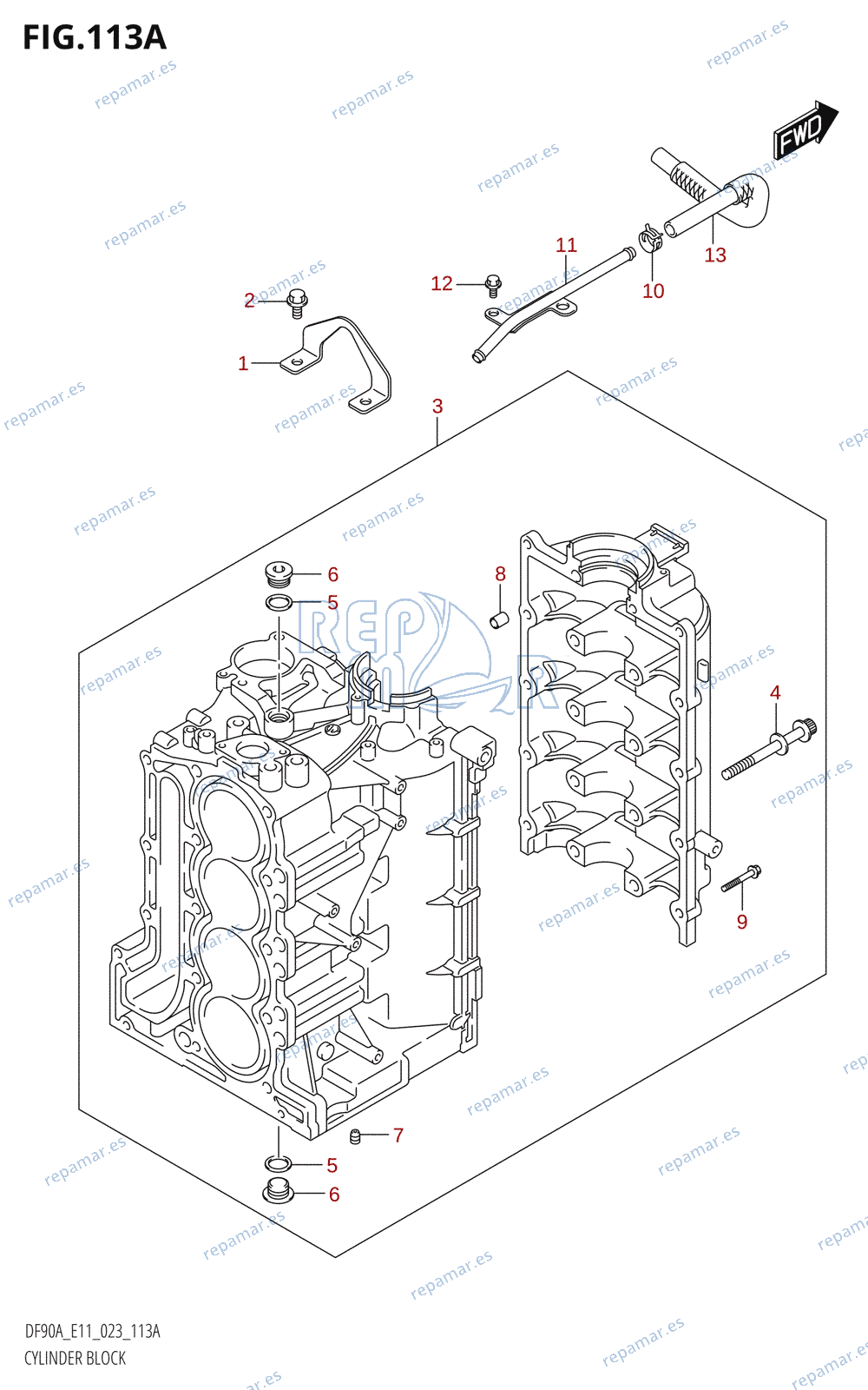 113A - CYLINDER BLOCK