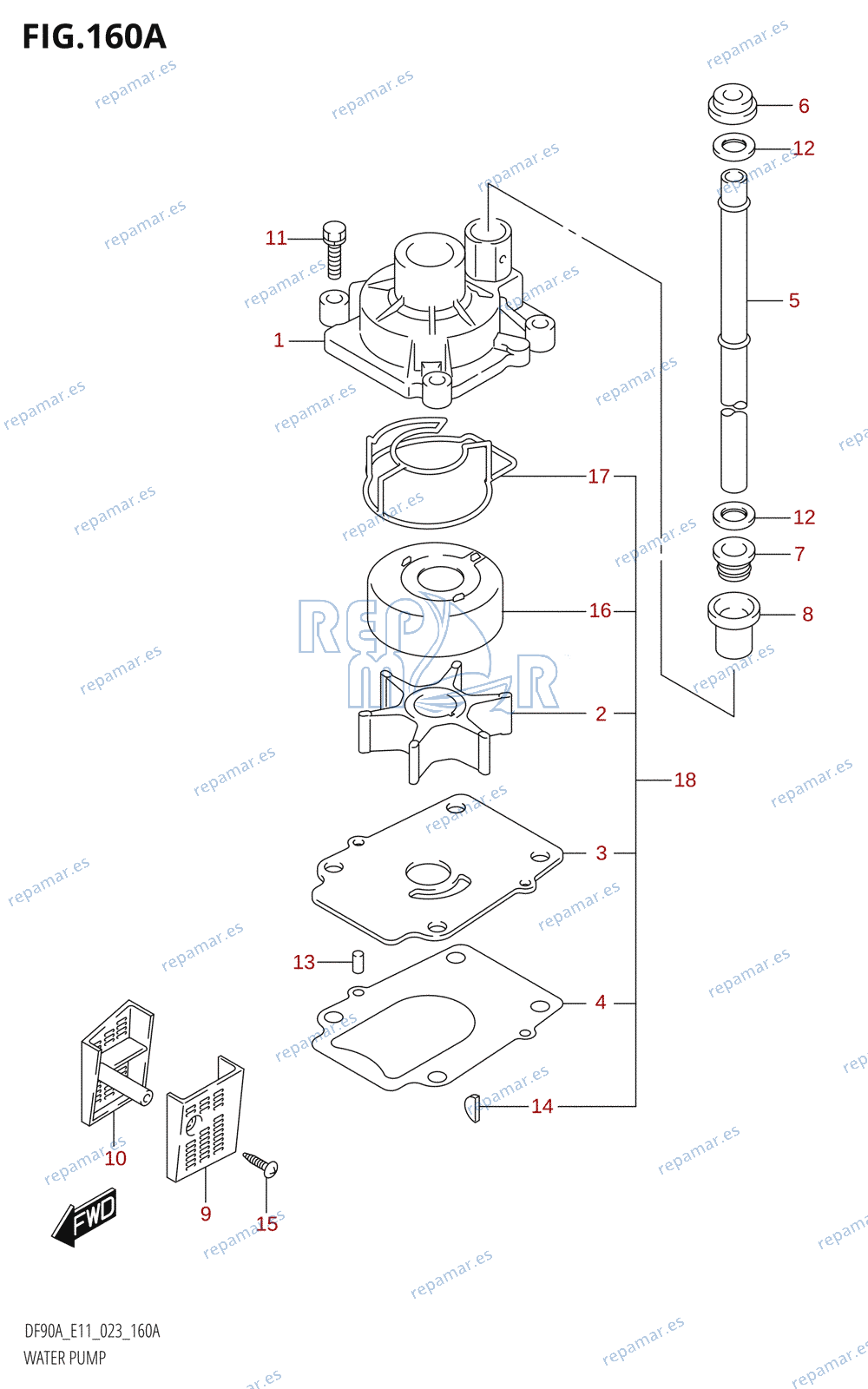 160A - WATER PUMP