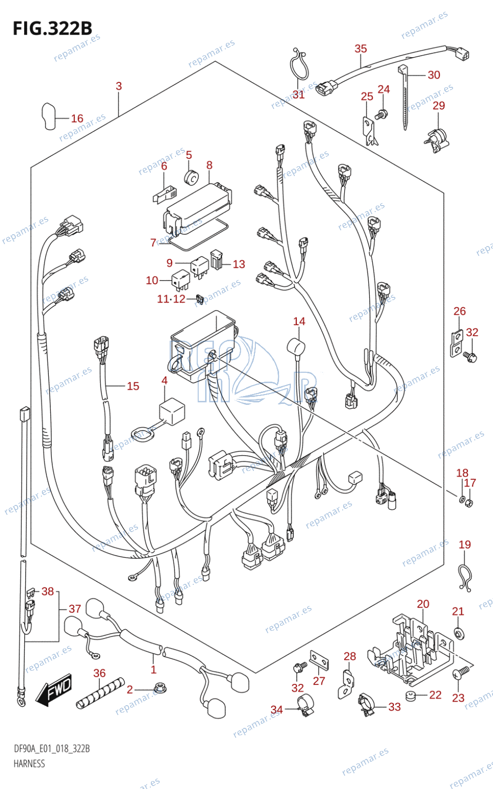 322B - HARNESS (DF100B)