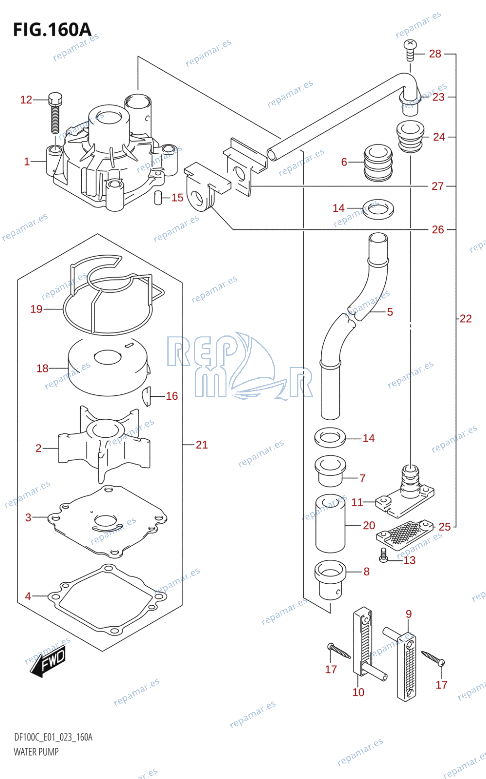 160A - WATER PUMP