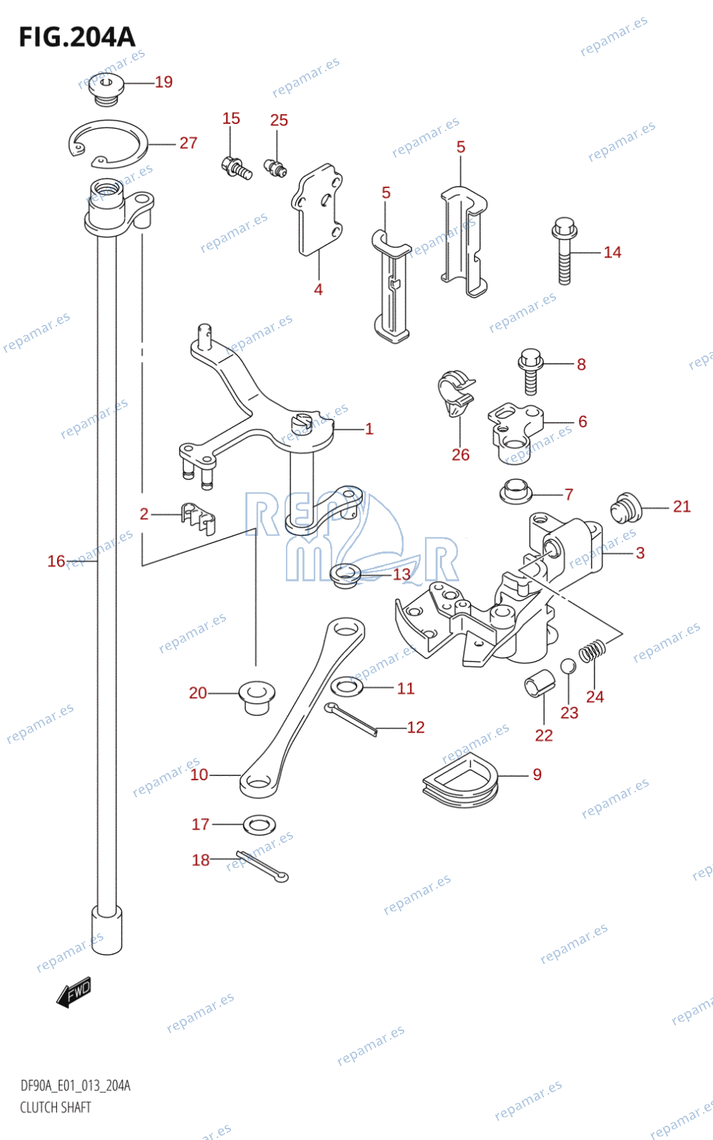 204A - CLUTCH SHAFT