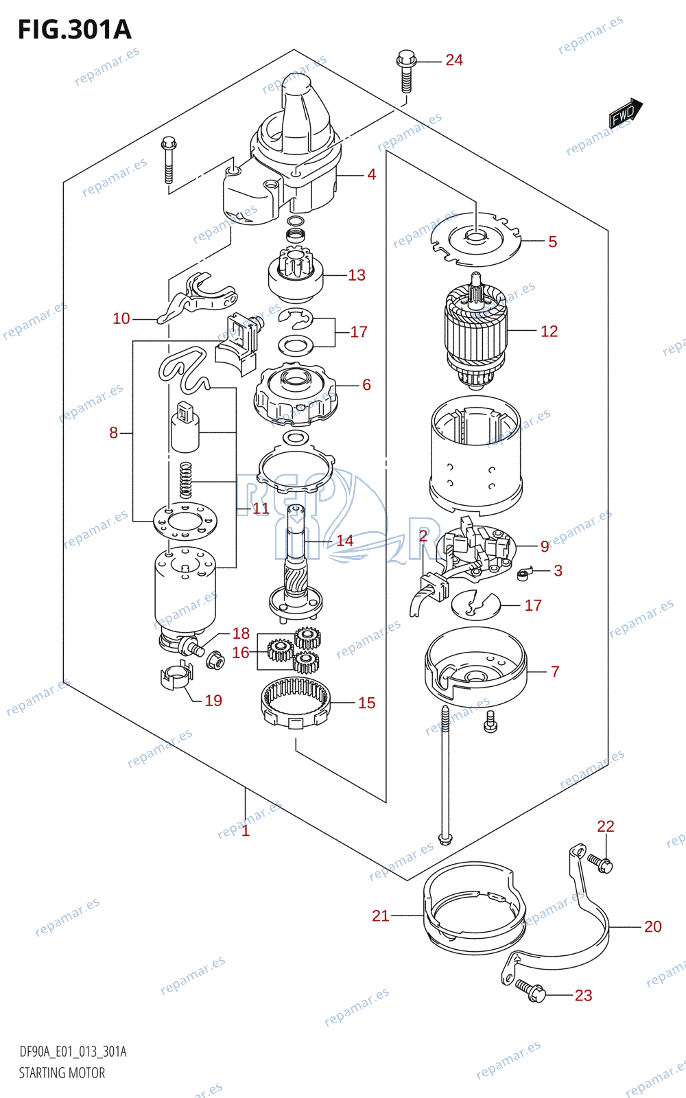 301A - STARTING MOTOR