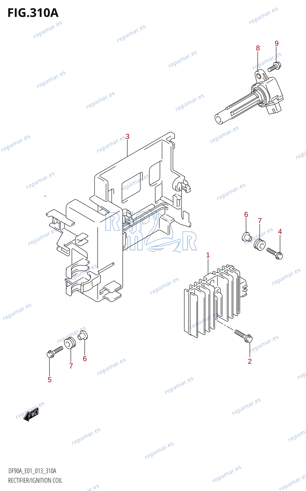 310A - RECTIFIER /​ IGNITION COIL