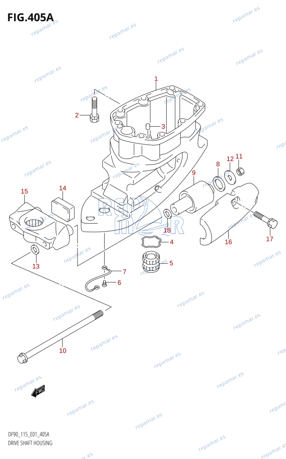 405A - DRIVE SHAFT HOUSING