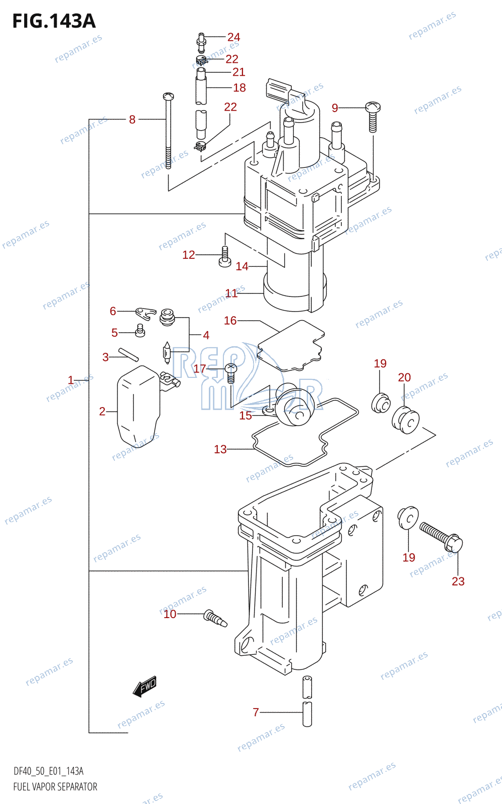 143A - FUEL VAPOR SEPARATOR (X)