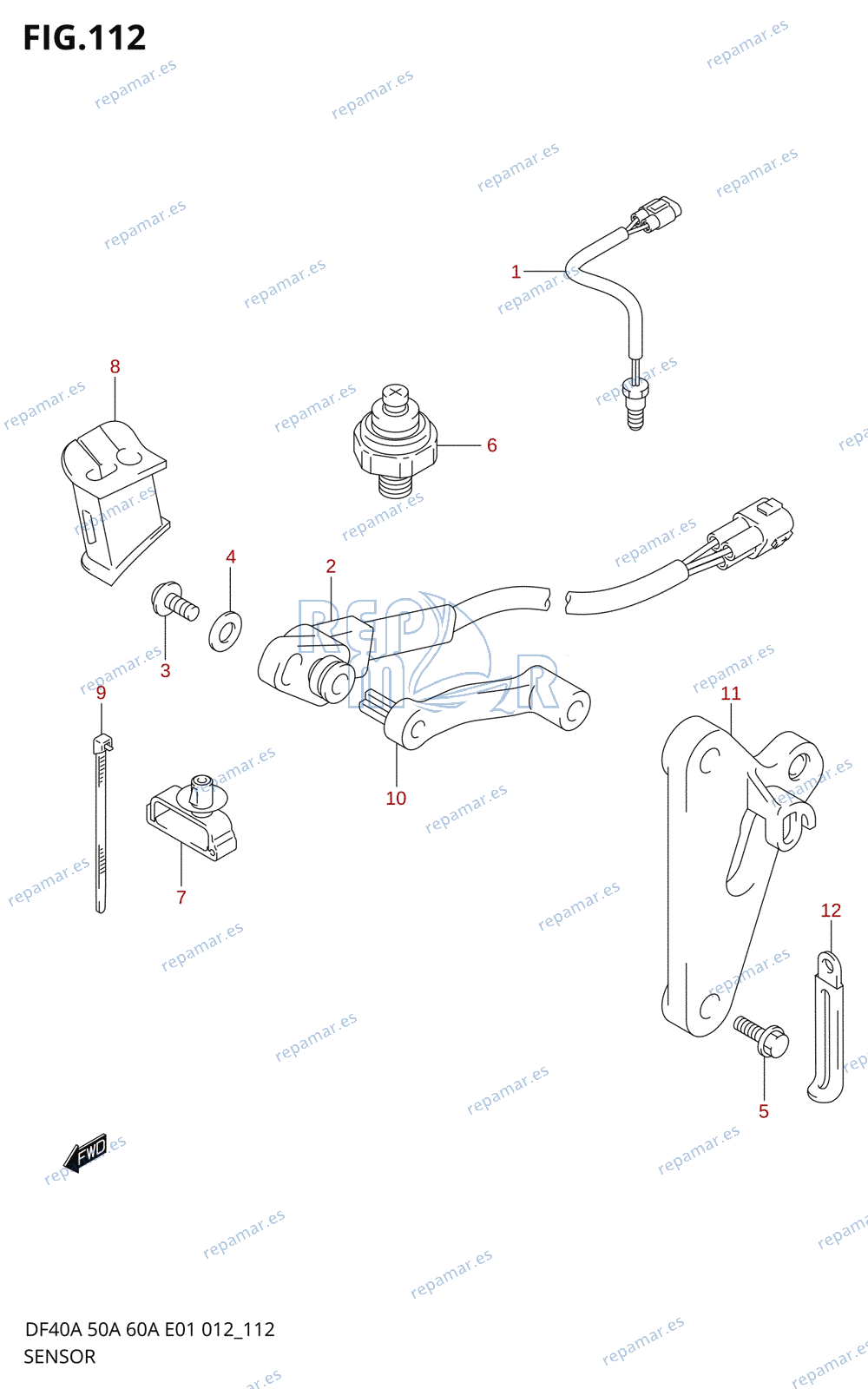 112 - SENSOR (DF40A E01)