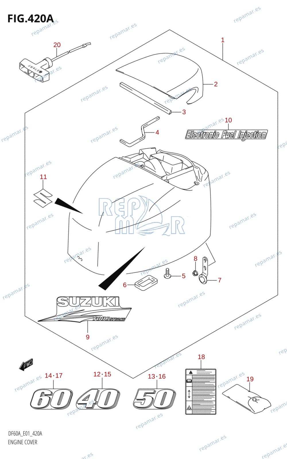 420A - ENGINE COVER